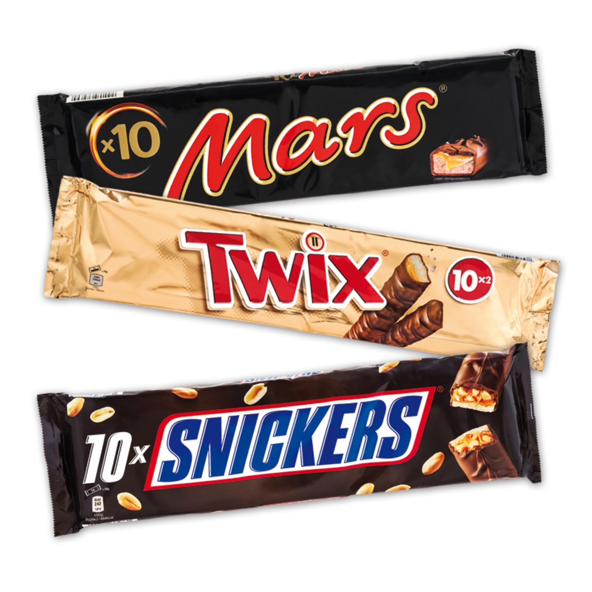 Шоколадные батончики Сникерс Марс Твикс Баунти